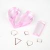 Nail Art Bending Tool Set with Heart-Shaped Mold for Metal Frames - Unscented Nail Embossing Press