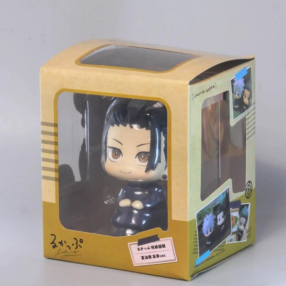 10 СМ Аниме Магическая битва Гэто Сугуру Старшая школа Сатору Годзё Смотрит вверх Сидит Милый Q-версия Модель Игрушка Подарок Фигурка