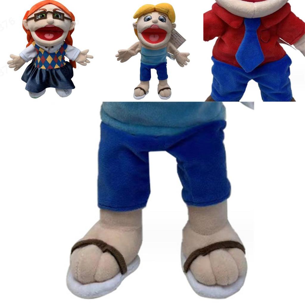 Funny Cartoon Open Mouth Boy Hand Puppet Plush Toy For Parent-child Interaction And Early Education Gift Characters)