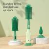3 In 1 Silicone Brush Baby Bottle Cleaner Brush Non-Scratch Baby Milk Bottle Cleaner