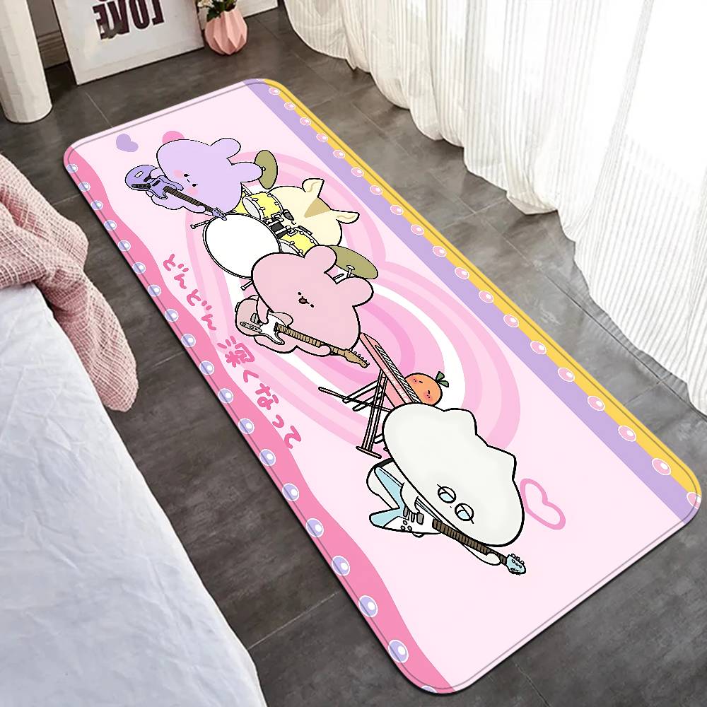 Cartoon A-Asamimichan Floor Mat INS Style Soft Bedroom Floor House Laundry Room Mat Anti-skid Household Carpets