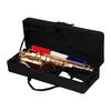 Bb Tenor Saxophone Sax Brass Body Gold Lacquered Surface Woodwind Instrument with Carry Case Gloves