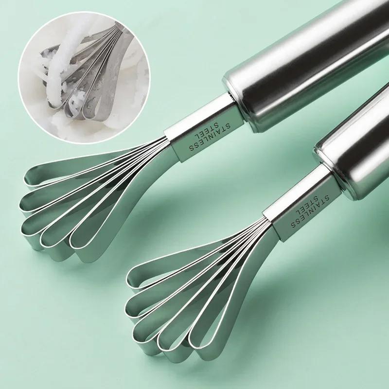 Нож для измельчения кокоса, скребок для рыбьей чешуи, кухонные принадлежности из нержавеющей стали, инструмент для фруктов и овощей, ножи для удаления мяса