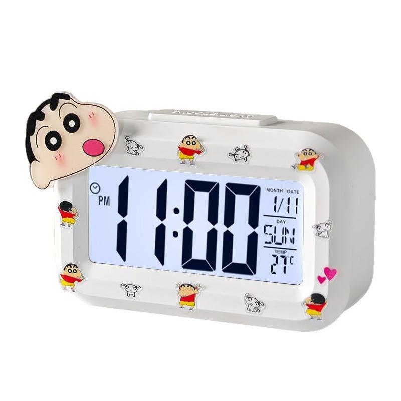 Cartoon creative mini electronic alarm clock for primary school students Children's small gifts Multifunctional small alarm clock