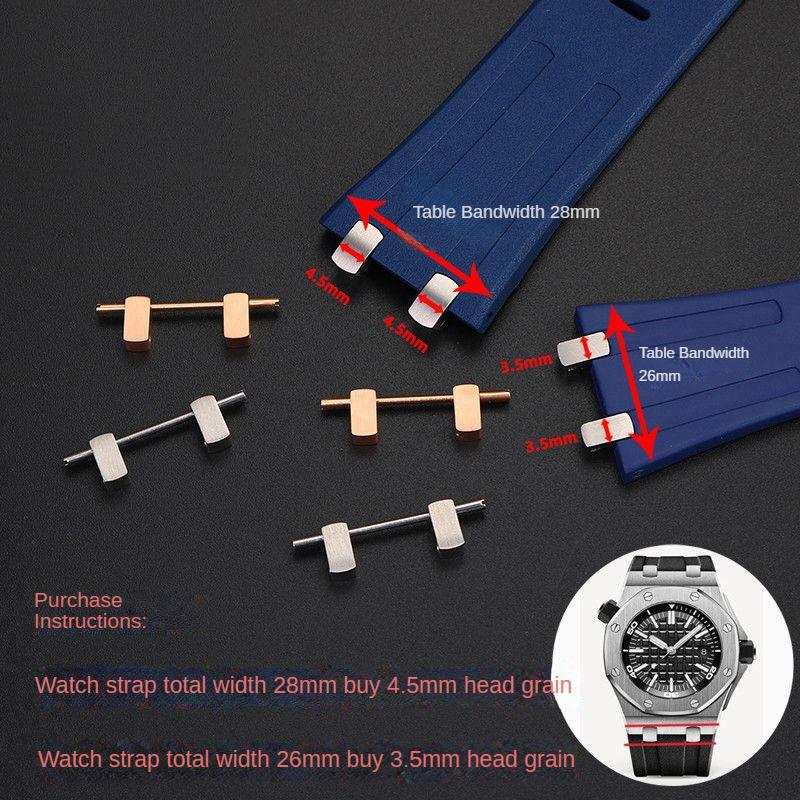 4 винта 2 звена Металлический комплект Для Audemars и Piguet AP royal oak 15400 15710 offshore ремешок Металлические частицы 3,5 мм 4,5 мм Конечная ссылка