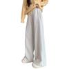 Женские брюки с широкими штанинами, весенне-осенние новые, с высокой посадкой, драпирующиеся, свободные, повседневные прямые спортивные брюки, серые брюки-бананы