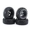 Rubber Made Buggy Tires Wheel Tires Model Crawler Car Wheel Hub Beadlock for 1/10 Car Toy for D90 CC01