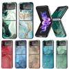 Гранитный Мраморный Чехол для Телефона Samsung Galaxy Z Flip7 Flip6 5G Flip5 Flip4 Flip3 ZFlip 7 6 3 4 5 Ударопрочная Задняя Крышка Galaxy Z F