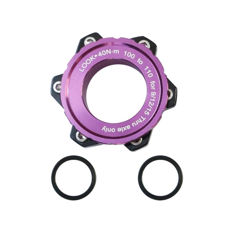 Brake Disc Center Lock Hub Boosts Adapter Cycling Hub Conversion Adapter Center Lock to 6-holes Adapter Easy to Install