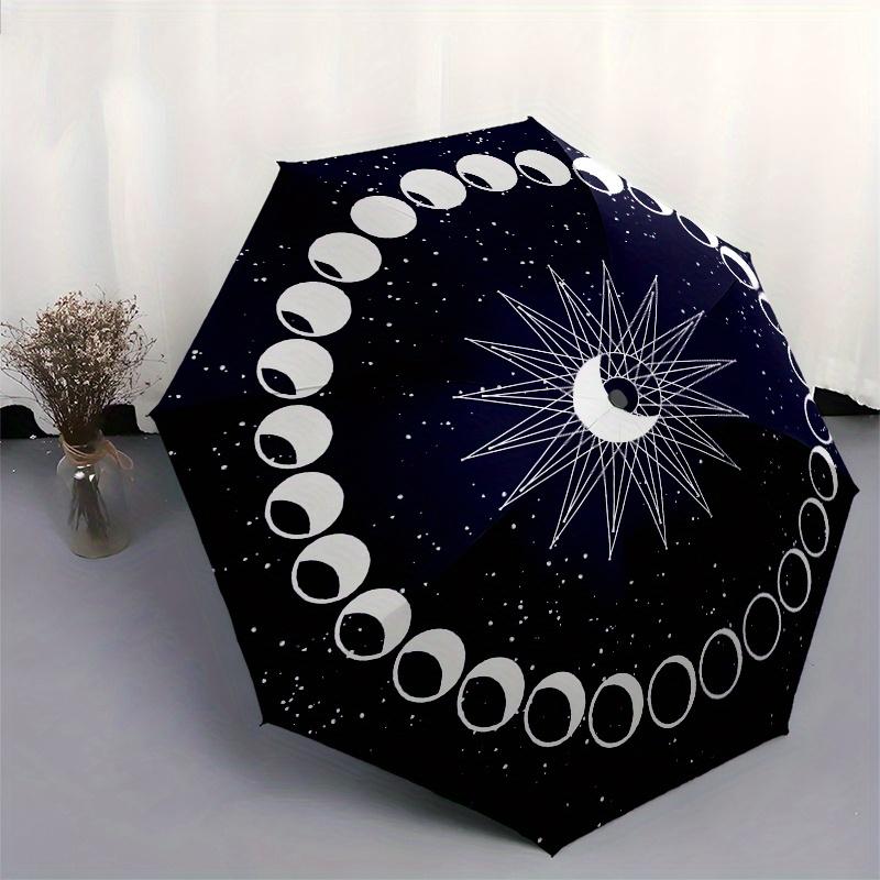 Mystical Moon Phases: Celestial Art for Your SpaceUmbrella, Portable 3-Fold Compact Umbrella,Christmas Gift ES451