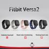 Умные часы Fitbit Versa 2 для здоровья и фитнеса с пульсометром, музыкой, встроенным ассистентом Alexa, отслеживанием сна и плавания, Черный/Угольный