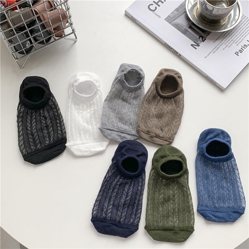 Летние дышащие влагоотводящие противоскользящие полые неглубокие невидимые носки мужские носки ювелирные аксессуары