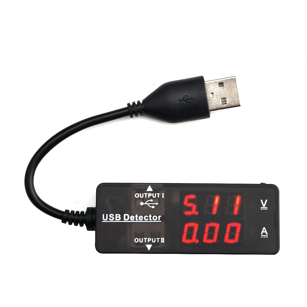 LCD Digital USB Voltmeter Ammeter Car Phone Voltage Current Volt Ampere Power Capacity Charger Detector Monitor Indicator