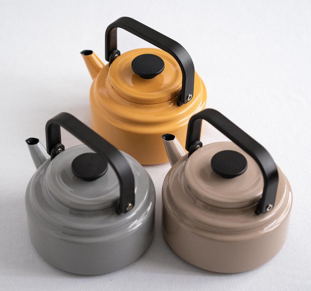 Nodahoro Amukettle Enamel IH Compatible Heat Resistant Yamabuki 2L YB AM-20K