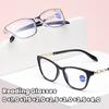 2024 Artistic Single High-definition Reading Glasses Trendy Women Men Glasses Cat Eye Retro Anti Blue Light Reading Glasse