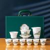Нефритово-белый фарфоровый чайный сервиз для кунг-фу
