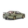 PAUDI MODEL Scale Diecast Model Car R34 Skyline 2000 Nissan V Spec II 1/64 GT-R (Green)