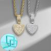 Модный набор ожерелий с кулоном в виде сердца, инкрустированного бриллиантами: Европейский и американский хип-хоп стиль, легкая роскошь