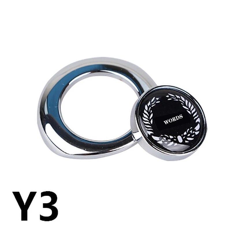 Одна кнопка «Пуск», декоративная наклейка для автомобиля, серебристый и черный металлический материал, эпоксидная смола, узор для MINI COOPER R55 R56 R60 R61