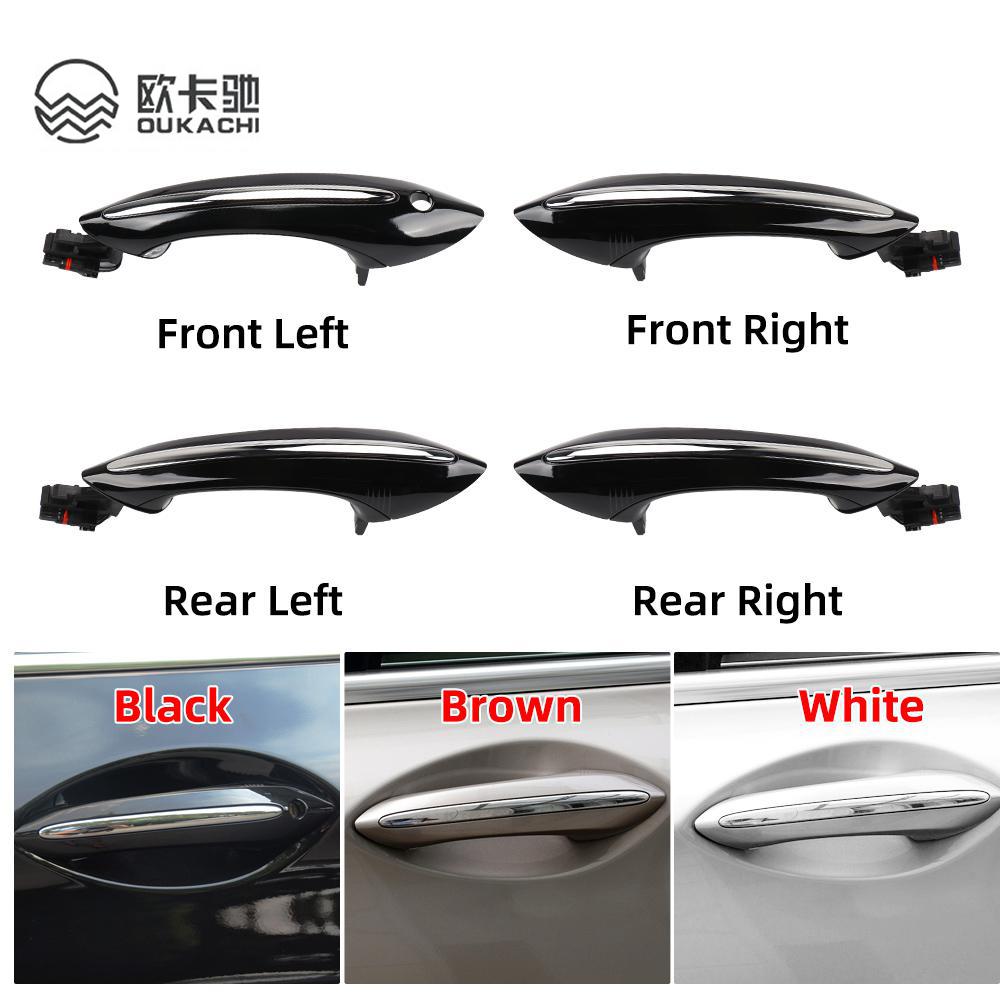 For BMW F02 F10 F06 F07 Car Exterior Comfort Access Door Handle  Keyless Go Replacement For BMW 5 6 7 Series Black White Brown