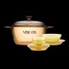 VISIONS 7-Piece Crystal Glass Cookware & Dining Set