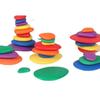 Montessori Rainbow Stacking Cups: Seven-Color Early Education Pebble Tower Toy
