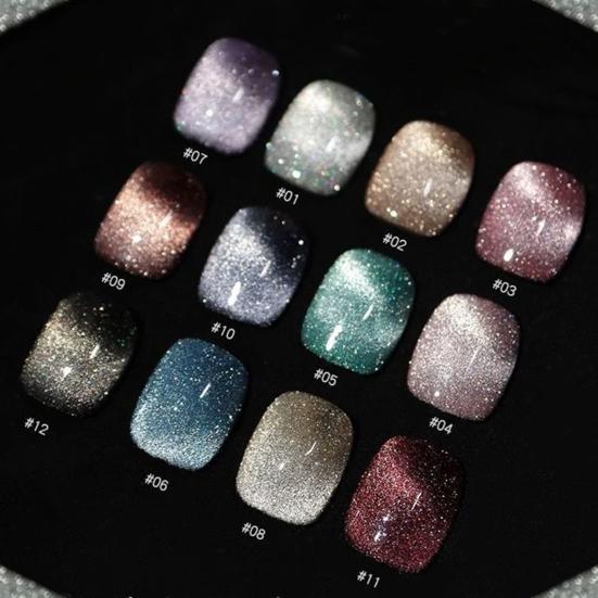 Декоративный блеск для ногтей, украшения для ногтей, гель, блестящий, легкий вес