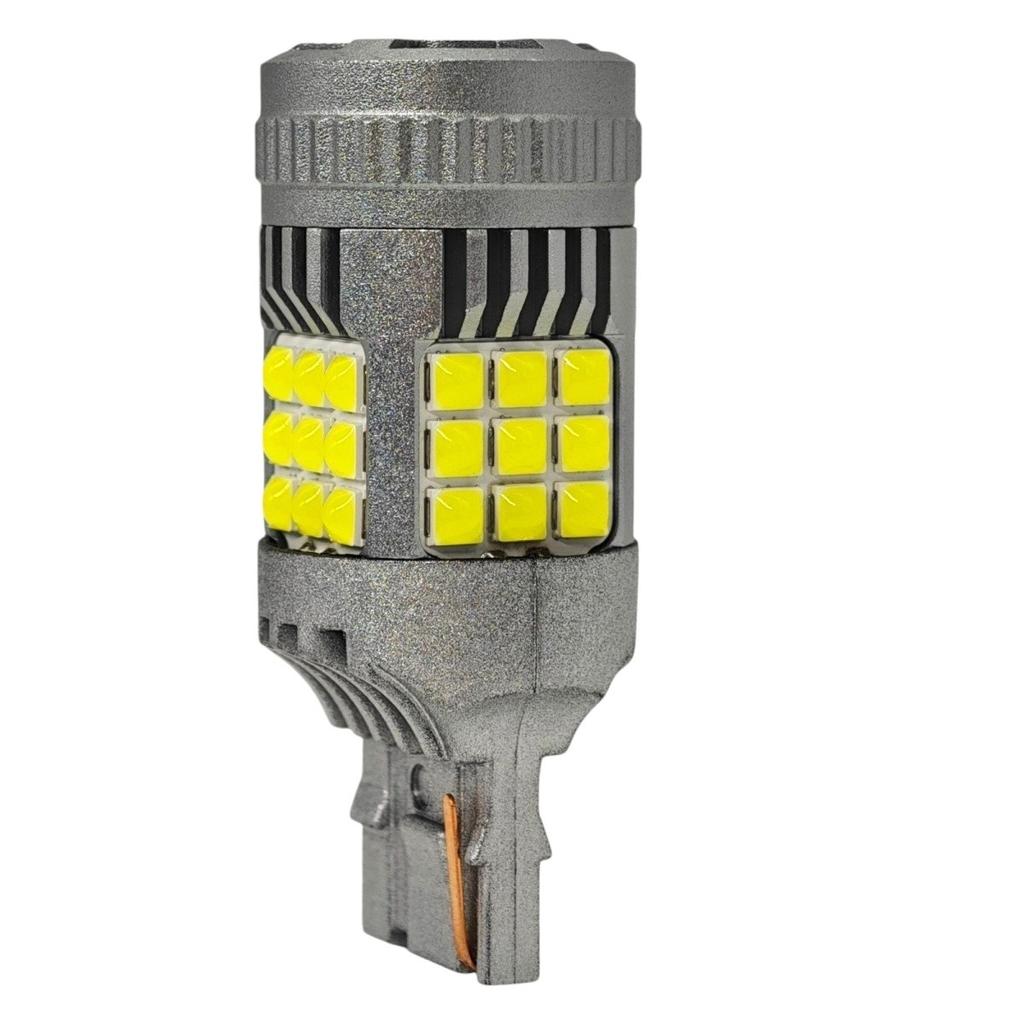 2 Pcs W21W LED 7440 Bulb 12-24V No Error 2200lm White Strong Light