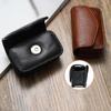 Men Leather PU Glasses Case Storage Box Belt Wearable Folding Glasses