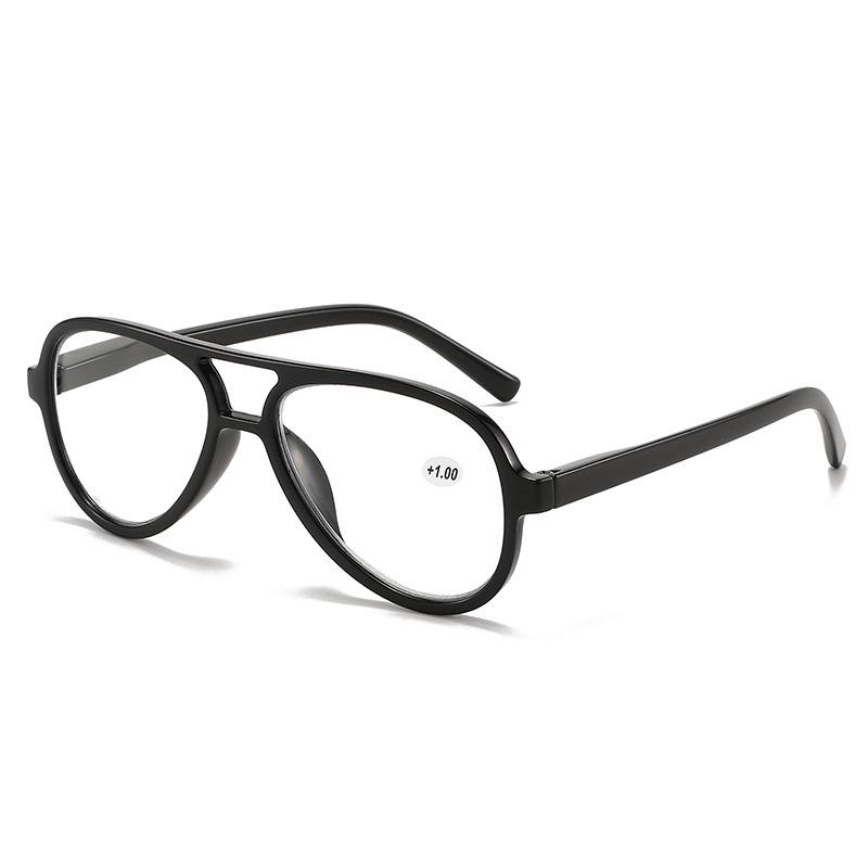 Авиаторские очки для чтения с двойной перемычкой: Удобные Универсальные Очки для Чтения для Дальнозорких Людей Среднего и Пожилого Возраста