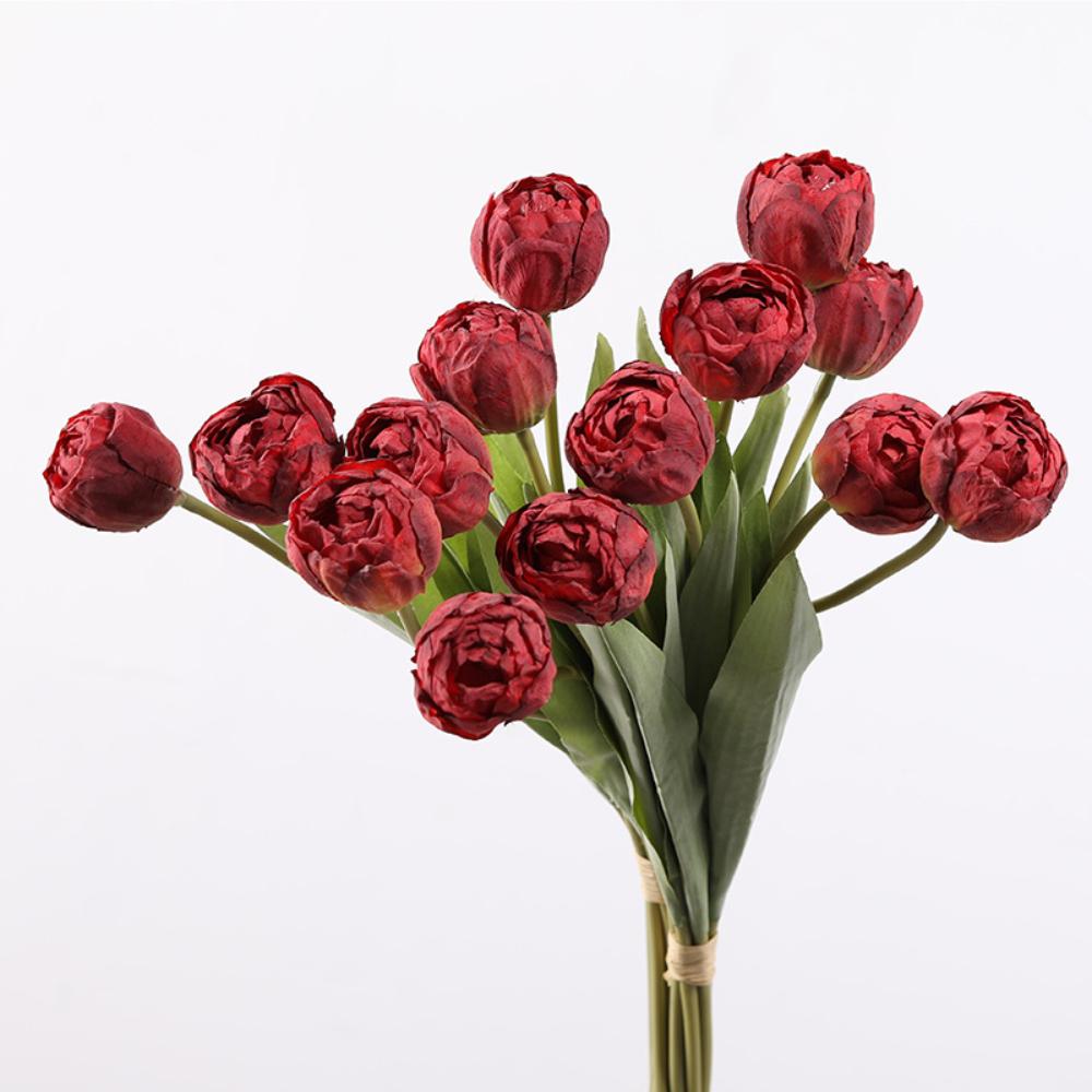 1 букет из 7 тюльпанов со стеблем, искусственные цветы, реалистичные искусственные цветы, шелковые цветы, свадебный букет, украшения для дома на вечеринку