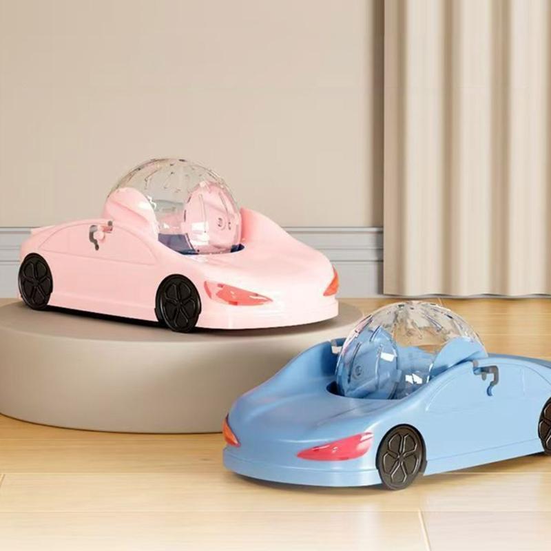 Hamster Race Car Toy Transparent Running Ball Vehicle for Safe and Fun Home Exercise with Easy Assembly and Cleaning
