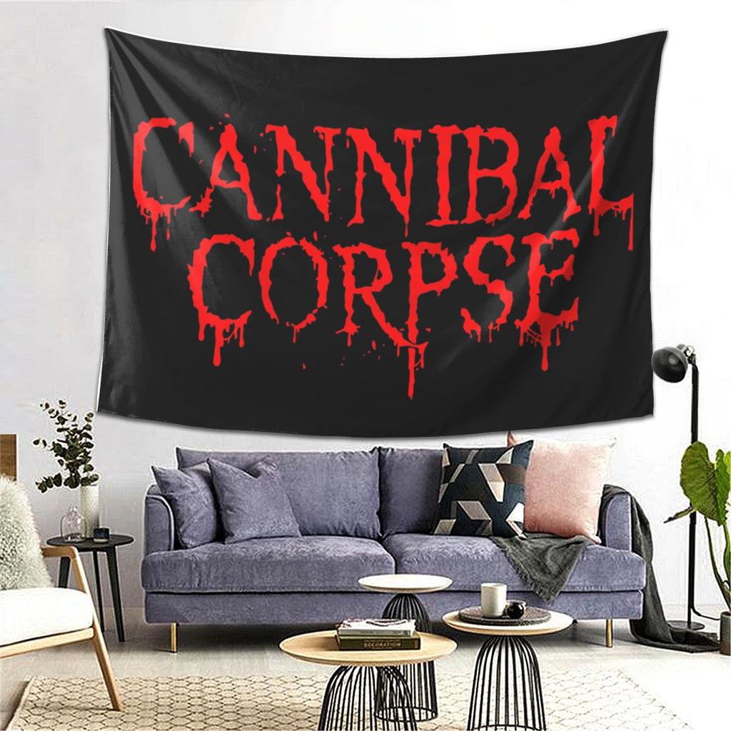 Cannibal Corpse Death Metal Band Tapestry Wall Hanging Aesthetic Home Decoration Tapestries for Dorm Room