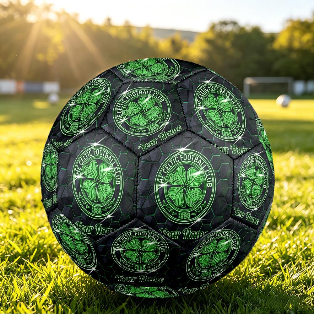 Персонализированный футбольный мяч размера 5 с узором Celtic FC для игры на открытом воздухе Спортивный мяч Подарок