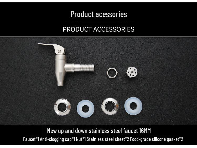 Кран для инфузионной банки из нержавеющей стали 304 с керамическим изливом и медным переключателем клапана