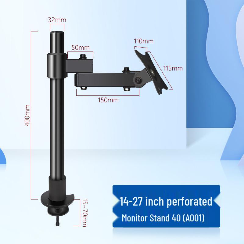 Безударная вращающаяся телескопическая подставка для монитора для экранов 14-27"