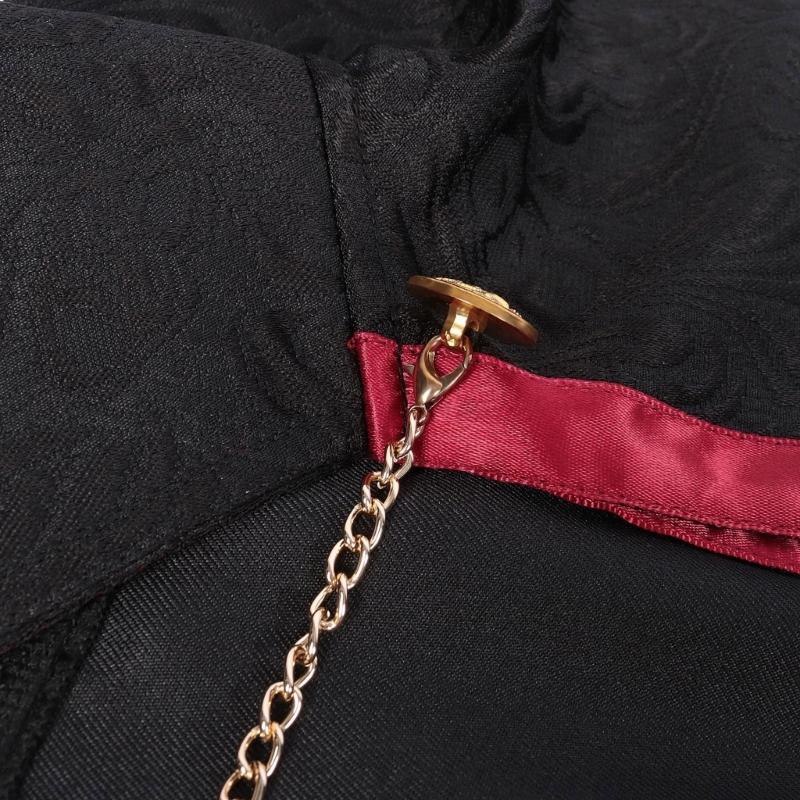 Средневековый плащ с цепью Костюмы на Хэллоуин Плащ Вампира Длинный плащ Плащ на Хэллоуин для карнавалов вечеринки