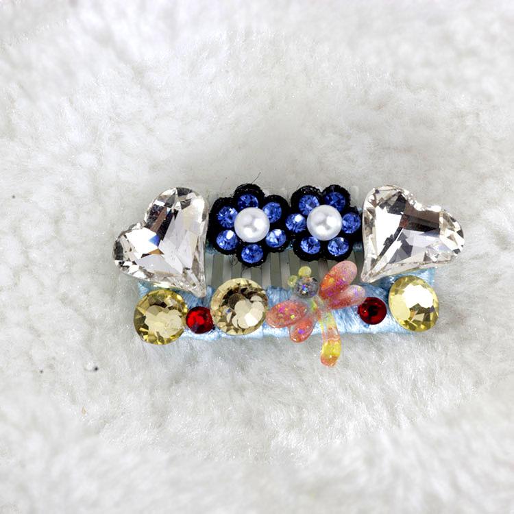 Алмазная заколка для домашних животных - Собаки и кошки - Подходит для йоркширского терьера, пуделя (тедди), шнауцера, мальтийской болонки