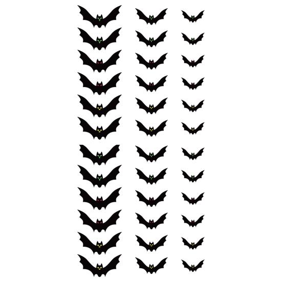 Halloween Hanging Bats Decorations Large Flying Bats with Glowing Eyes for Indoor Outdoor Tree Porch Yard Lawn Home Decor