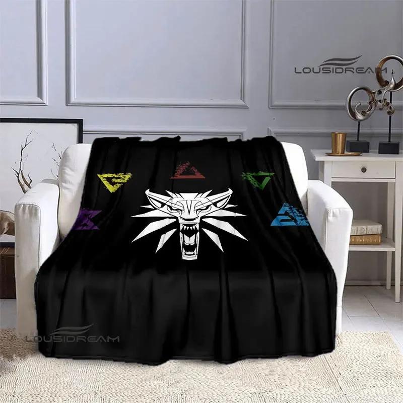 W-Witcher game Printing blanket Flange Warm blanket picnic blanket Home travel blanket bed linings Birthday Gift  picnic blanket