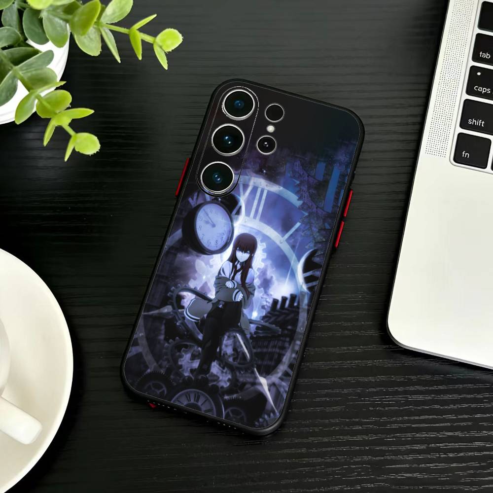 Чехол для телефона STEINS GATE F-Rintaro O-Okabe для Samsung S26,S25,S24,S23,S22,S21,S20,S30,Ultra,Plus,Fe,Note,5G Черный