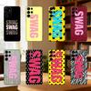 Роскошный чехол для телефона в стиле Y2K SWAG для Samsung S25, S24, S21, S22, S23, S30, Ultra, S20, Plus, Fe, Lite Черный корпус