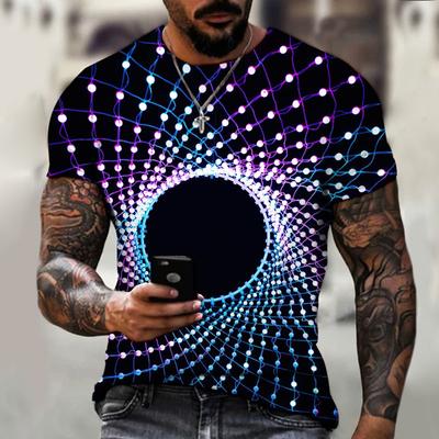 Мужская футболка унисекс Vortex с 3D принтом и принтом, летние топы с коротким рукавом, модная повседневная футболка большого размера, мужская одежда