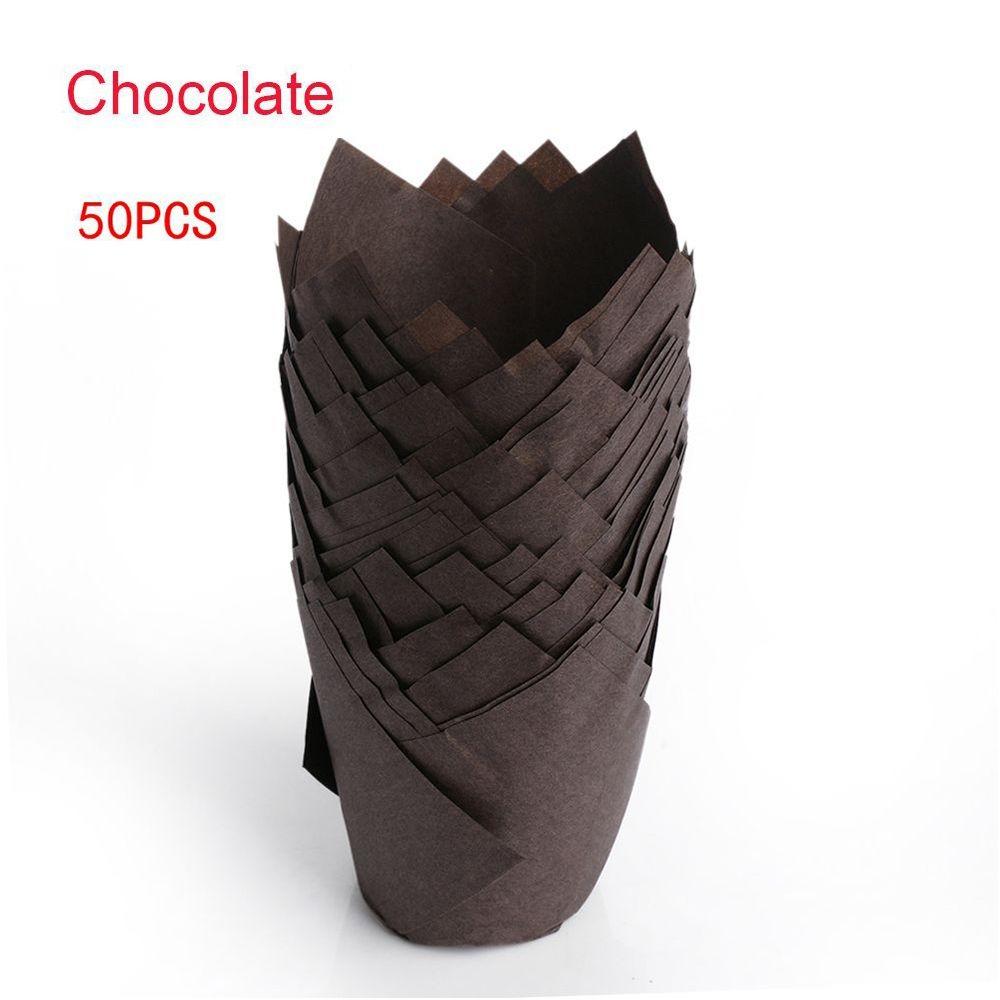 Bakeware Tulip Baking Cup Pastry Tools Cupcake Liners New Greaseproof Paper Party Supplies
