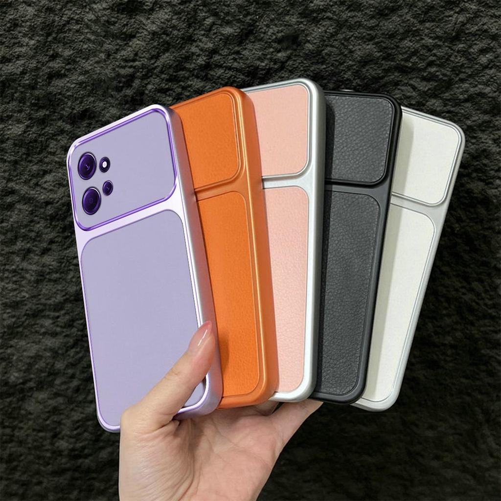 Премиальный кожаный чехол Executive для Xiaomi Redmi Note 12 4G с большим окном и защитой объектива