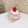 2pcs Kawaii Design Hamburger Keyring Plush Material Sandwich Keyring Cake Keyring  Pendant Decor
