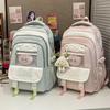 Высококачественная сумка через плечо Милая и милая Большая вместимость Повседневный дорожный рюкзак Простая и универсальная сумка для ученика средней школы