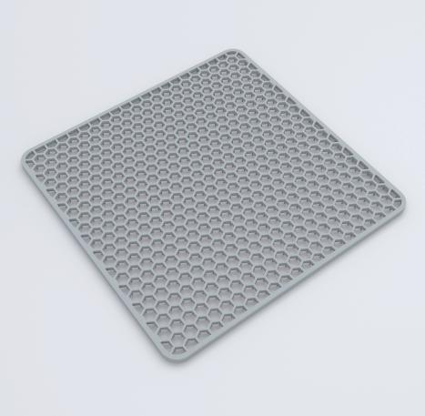 Kitchen Sink Draining Hollow Mesh Drying Pad for Dishware