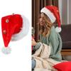 Plush Christmas Hat with Bell Costume Hat Creative Gift Festival Party Supplies  Festival