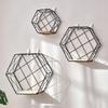 Wall Shelf Large-Capacity Storage Rack with Hexagonal Shape Art Display Stand Wall Mounted Shelf for Living